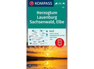 9783991541752 - KOMPASS Wanderkarte 722 Herzogtum Lauenburg Sachsenwald Elbe 150000 Karte (im Sinne von Landkarte)