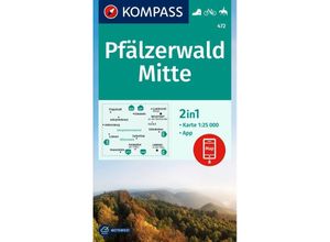 9783991541776 - KOMPASS Wanderkarte 472 Pfälzerwald Mitte 125000 Karte (im Sinne von Landkarte)