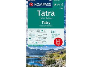 9783991541783 - KOMPASS Wanderkarte 2130 Tatra Hohe Belaer   Tatry Vysoké Belianske 125000 Karte (im Sinne von Landkarte)