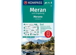 9783991541943 - KOMPASS Wanderkarte 53 Meran und Umgebung   Merano e dintorni 150000 Karte (im Sinne von Landkarte)