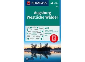 9783991542032 - KOMPASS Wanderkarte 162 Augsburg Westliche Wälder 150000 Karte (im Sinne von Landkarte)