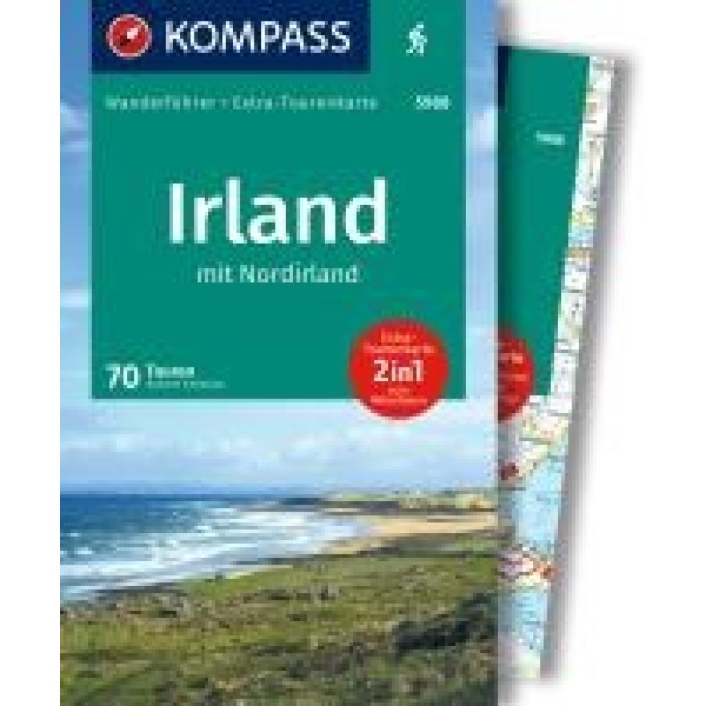 9783991542117 - Schwänz Robert KOMPASS Wanderführer Irland mit Nordirland 70 Touren mit Extra-Tourenkarte