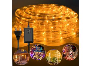 9784297945152 - SWANEW 20M Tube Lumineux Extérieur LED Guirlande Lumineuse DécorationJauneavec Adapteur d’alimentation 9784297945152 - SWANEW 20M Tube Lumineux Extérieur LED Guirlande Lumineuse DécorationJauneavec Adapteur d’alimentation