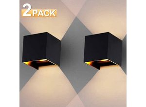 9784297954413 - Swanew - Applique murale led IP65 Salon Lampe de couloir Escalier Lampe murale Déco Extérieur 7W Noir Blanc Chaud 2 pièces 9784297954413 - Swanew - Applique murale led IP65 Salon Lampe de couloir Escalier Lampe murale Déco Extérieur 7W Noir Blanc Chaud 2 pièces