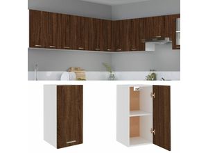 9785489408721 - Bonnevie - WandschrankHängeschrankWohnzimmerschrank Küchenschrank Braun Eichen-Optik 295x31x60 cm Holzwerkstoff -BNC16970 - Braun