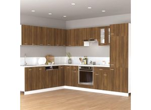 9785489408752 - Bonnevie - WandschrankHängeschrankWohnzimmerschrank Küchenschrank Braun Eichen-Optik 60x31x40 cm Holzwerkstoff -BNC55273 - Braun