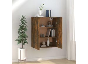 9785489409063 - WandschrankHängeschrankWohnzimmerschrank Küchenschrank Räuchereiche 695x34x90 cm Holzwerkstoff -BNC97716 - Braun