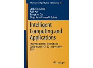 9788132222675 - Intelligent Computing and Applications Kartoniert (TB)