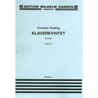 9788759850848 - Klavierquintett e-moll op 5