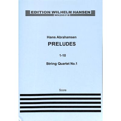 9788759863213 - 10 Preludes - Quartett 1