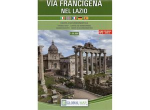 9788833030463 - Via Francigena Lazio Karte (im Sinne von Landkarte)