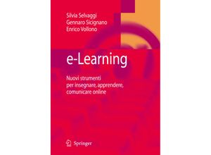 9788847007369 - e-Learning - Silvia Selvaggi Gennaro Sicignano Enrico Vollono Kartoniert (TB)