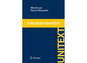 9788847054738 - Teoria degli Automi Finiti - Aldo de Luca Flavio DAlessandro Kartoniert (TB)