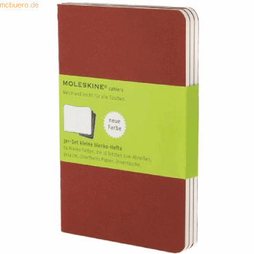 9788862930970 - Notizheft Cahier P A6 9x14cm VE=3 Stück blanko preiselbeerro