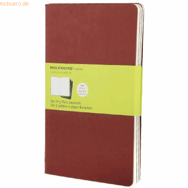 9788862931038 - Notizheft Cahier L A5 13x21cm VE=3 Stück blanko preiselbeerr