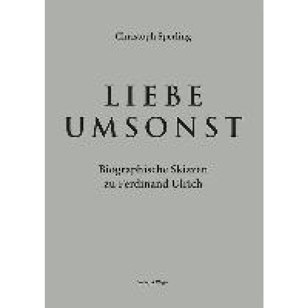 9788865633601 - Sperling Christoph Liebe umsonst