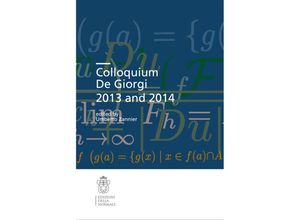 9788876425141 - Colloquium De Giorgi 2013 and 2014 Kartoniert (TB)