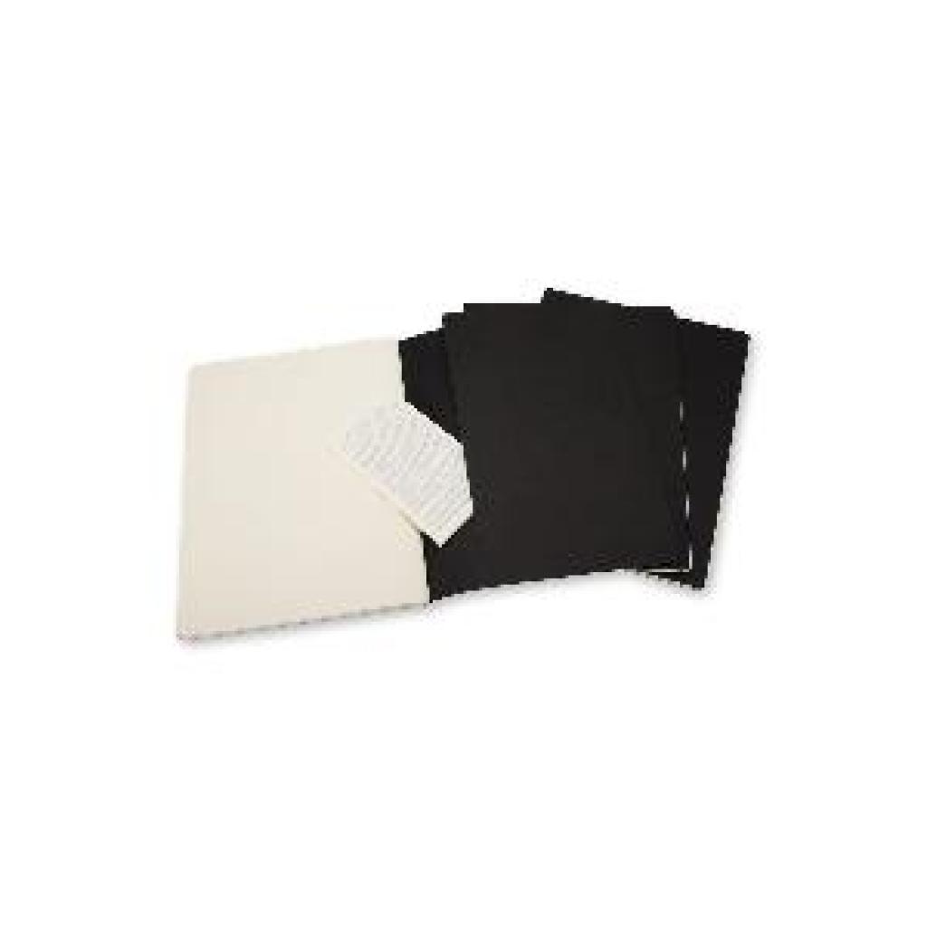 9788883705038 - Notizheft Cahier XL 19x25cm VE=3 Stück blanko schwarz