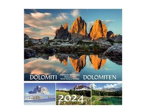 9788887531466 - Dolomiten 2024 Postkartenkalender Querformat