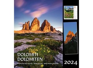 9788887531497 - Dolomiten 2024 Postkartenkalender Hochformat