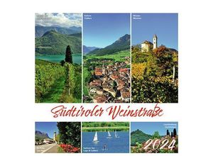 9788887531565 - Südtiroler Weinstrasse 2024 Postkartenkalender Querformat