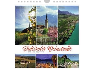 9788887531725 - Südtiroler Weinstrasse 2025 Postkartenkalender Querformat