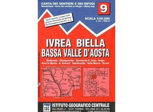 9788896455098 - IGC Wanderkarte Ivrea Biella Bassa Valle d Aosta Karte (im Sinne von Landkarte)