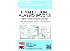 9788896455586 - IGC Wanderkarte Finale Ligure - Alassio - Savona Karte (im Sinne von Landkarte)