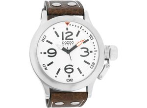 9789012455954 - Quarzuhr OOZOO OS038 Armbanduhren braun Herren Quarzuhren