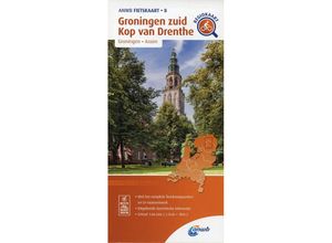 9789018047092 - 8 Groningen zuid Kop van Drenthe (Groningen  Assen)   Karte (im Sinne von Landkarte)