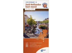 9789018047238 - 22 Zuid-Hollandse kust noord (Den Haag  Leiden) Karte (im Sinne von Landkarte)