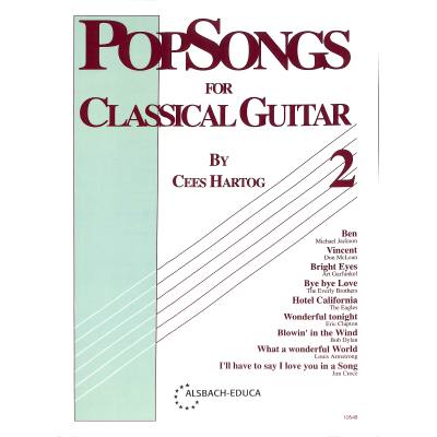 9789043147989 - Pop songs 2 for classical guitar