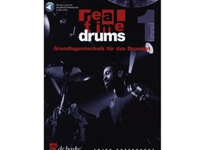 9789043169318 - Real Time Drums mit Audiotracks OnlineLevel1 - Arjen Oosterhout Geheftet