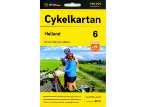 9789189427228 - Cykelkartan Blad 6 Halland Karte (im Sinne von Landkarte)