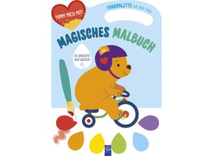 9789464763973 - Magisches Malbuch - Cover blau (Bär) Gebunden