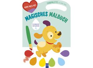 9789464763980 - Magisches Malbuch - Cover grün (Hund) Gebunden