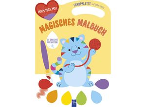 9789464764000 - Magisches Malbuch - Cover gelb (Katze) Gebunden