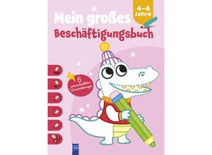 9789464764147 - Mein großes Beschäftigungsbuch 4-6 Jahre (Cover Krokodil) Gebunden