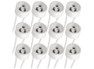 9789585353824 - Beijiyi - GU10 Spotfassung mit Silikonkabel 0-250V 2A max 300 w Standard-GU10-Sockel Keramiksockel Anschlussadapter für Halogenstrahler und