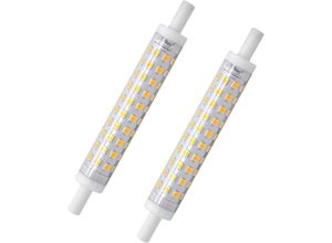 9789585354715 - Beijiyi - 2er-Pack R7s-LED-Glühbirne 118 mm warmweiß 3000 k J118-Glühbirne 10 w ersetzt 80 w Halogenlampe kein Flimmern 230 v ac 800 lm