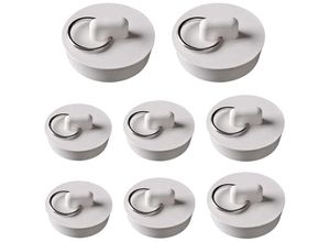 9789585371088 - 8-teiliges Badewannen-Stopper-Set universeller Badewannen-Stopper Badewannen-Stopper Gummi-Waschbecken-Stopper Küchenspüle Abflussstopfen-Set