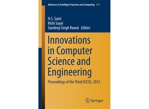 9789811004179 - Innovations in Computer Science and Engineering   Advances in Intelligent Systems and Computing Bd413 Kartoniert (TB)