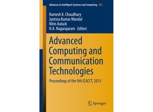 9789811010217 - Advanced Computing and Communication Technologies Kartoniert (TB)