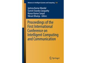 9789811020346 - Proceedings of the First International Conference on Intelligent Computing and Communication Kartoniert (TB)