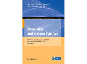 9789811028564 - Knowledge and Systems Sciences Kartoniert (TB)