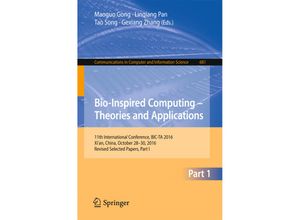 9789811036101 - Bio-Inspired Computing - Theories and Applications Kartoniert (TB)