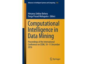 9789811038730 - Computational Intelligence in Data Mining Kartoniert (TB)