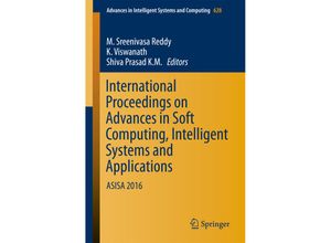 9789811052712 - International Proceedings on Advances in Soft Computing Intelligent Systems and Applications Kartoniert (TB)