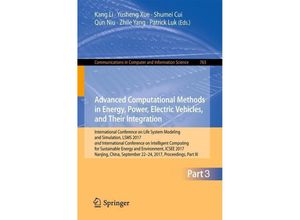 9789811063633 - Advanced Computational Methods in Energy Power Electric Vehicles and Their Integration Kartoniert (TB)