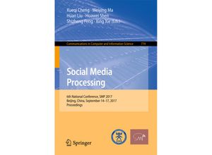 9789811068041 - Social Media Processing Kartoniert (TB)